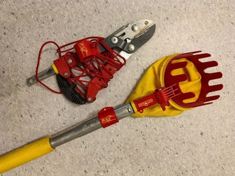WOLF-Garten fruktplockare och grensax med ett Vario teleskopskaft.