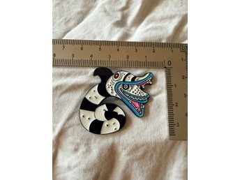 Beetlejuice Sandmask Pin Beetlejuice Sandworm enamel pin