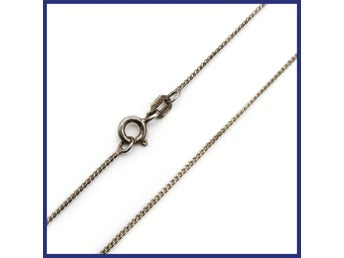 Halsband, 925 silver, pansarlänk (vikt 1,4g, längd 50,8cm)