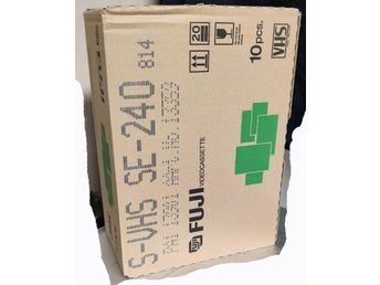 10 pack Fuji S-VHS SE-240 SVHS, NOS