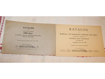 KTALOGER AUKTIONSFIRMAN C.J KARLSSON RING. KREATUR. 1948, 1954