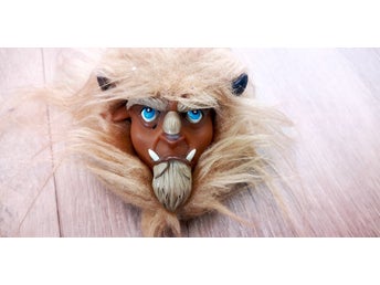 Skönheten och odjuret huvud mask för Docka typ Barbie