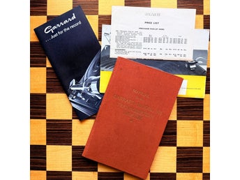 Garrard Model 301 Transcription Motor Manual and Documentation - vintage