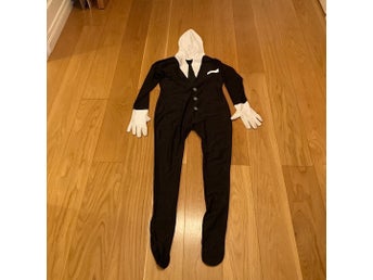 Morphsuits svartvit maskeraddräkt