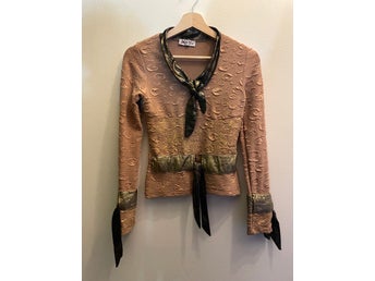 Y2K retro vintage topp, Miss You, 90/00-tal, S/M