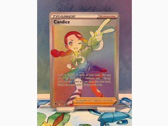 candice pokemon card rainbow rare Amazon.com: Candice 204/195- Silver Tempest - Full Art Rainbow main image 1