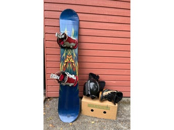 SALOMON KVALITETS SNOWBOARD INGÅR BOOTS ST.43+HJÄLM XL+SKIDGLASÖGON,FYNDA!