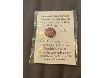 Majblommor pin 2008– 1 st original med nål – vintage samlarmärken
