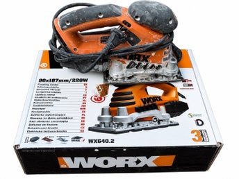 WORX WX640.2 Finslipmaskin / Planslip 220W – 90×187 mm