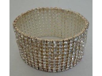 Snygg strass armband armring, ny