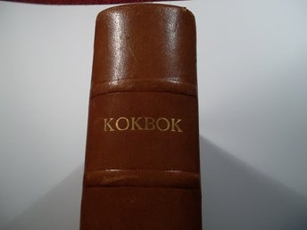 Stora kokboken Hushållets uppslagsbok Halvfranskt band 1945