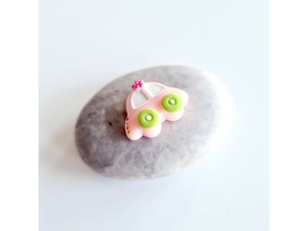 VARUPARTI 30 st - rosa bil DIY med blomma från Lollipop