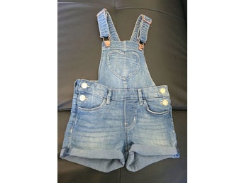 H&M blå overallshorts, storlek 104