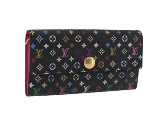 LOUIS VUITTON Multicolor Portefeiulle Sarah-plånbok M60668 LV Äkta 205408A