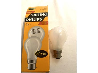 1 styck Standard A-shape frosted Standard 60W B22 240V A55 FR.Ny frjärnhandel.
