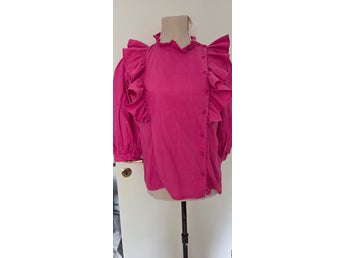 NickieLine Cerise blus, storlek 38/40 Retro/Vintage