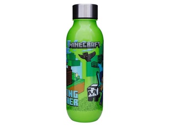 Minecraft Vattenflaska 640 ml – BPA-fri Plastflaska med