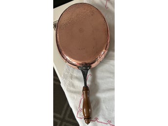 Kopparpanna från Stöckli i Schweiz. Från 1930-1970 talet