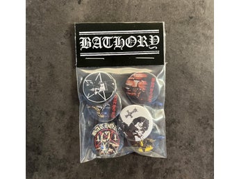 6 st Bathory pins (25 mm) * gratis porto *