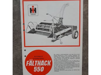 McCormick International Fälthack 550 - Skörde- och inlastningsmaskin