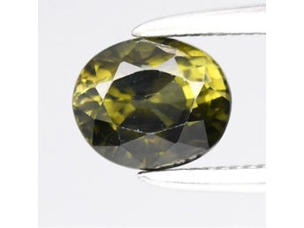 Fantastisk! 5.7x4.7MM VS Oval Grön Turmalin 0,74 Carat Video Finns I Annonsen