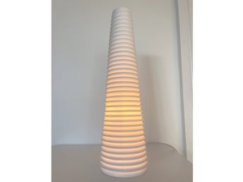 Vintage vit lampa bordslampa Ikea BISTA retro 00-tal, nr 1