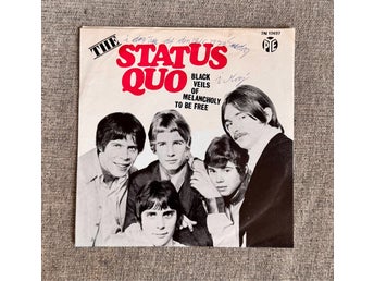 THE STATUS QUO – BLACK VEILS OF MELANCHOLY / TO BE FREE – RARE 1968 SINGEL
