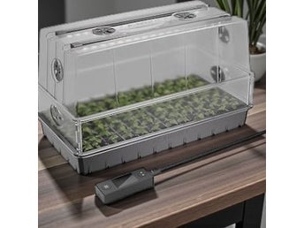 Ny AC Infinity fuktighetsdome 6x12 LED-belysning komplett odlingskit frö odla