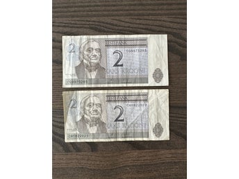 2 sedlar från Estland / Estonia / banknotes EEK