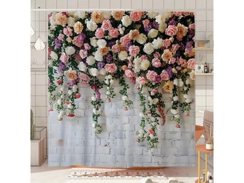 FANTASTISKT FINT DUSCHDRAPERI NYTT 180x180 CM,PERFEKT SOM PRESENT MM!
