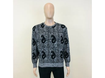 Cosby vintage retro 90-tals grå tröja, storlek M