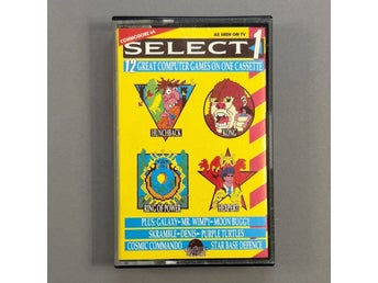 C64 SELECT 1 - 12 datorspel för Commodore 64