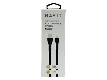 Havit H610 USB-A till Lightning Kabel 1,8m för iPhone