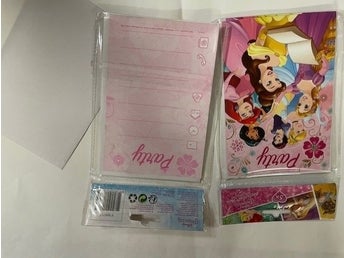 5 st Inbjudningskort / Princessor
