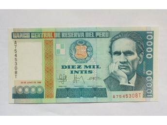 Peru 10000 Intis 1988
