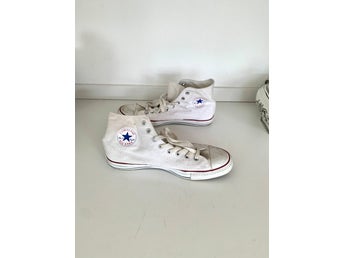 Converse All Star sneakers vita strl 45 höga skaft tygskor