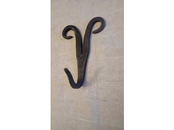 Bockhornskrok i smide, 13 cm