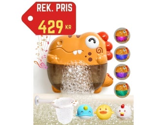 NY Baby Bubbelmaskin• Upplysta Badleksaker• Musik & Färg• Enkel Förvaring