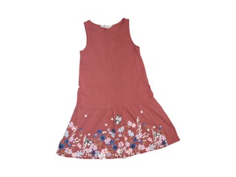 Linne Klänning från H&M - Storlek 122/128 - Orange (Multi)