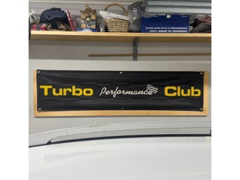 Turbo Performance Club TPC Volvo 240 740 940 850 S70 Retro Banderoll
