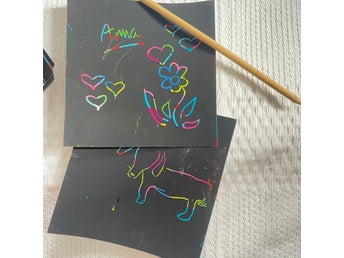 Skrapkonstpapper -Scratch Magic Notes