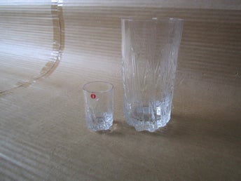 KUURA Ölglas Snapsglas Tapio Wirkkala Iittala Highballglas 2st
