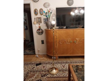 Golvlampa mässing MAF märke retro