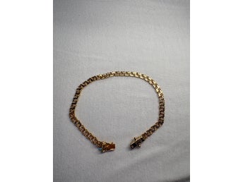 Klassiskt bismarck armband äkta 18k
