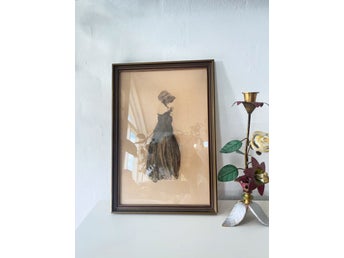 Flicka med ros av Raphael Kirchner