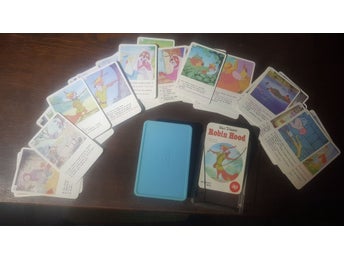 1970-tals ALGA Walt Disney Robin Hood Kvartettspel med originalask..