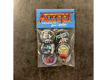 6 st Accept / UDO pins (25 mm) * gratis porto *
