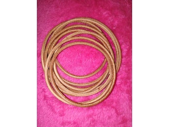 Läderband 2m natur