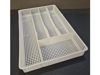Retro Besticklåda vit Hammarplast 70-tal. Se bilder