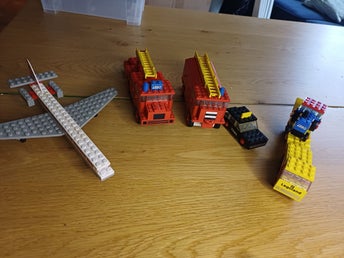 Vintage, retro Lego med flygplan – blandade modeller